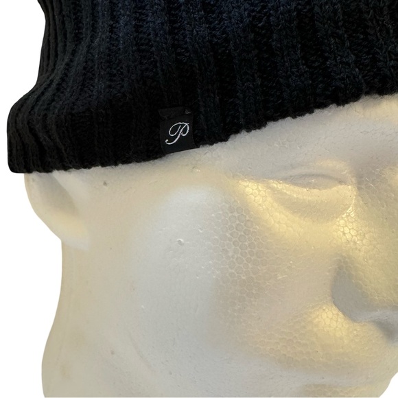 Plush - Ribbed Fleece Lined Beanie  black women - Picture 5 of 11
